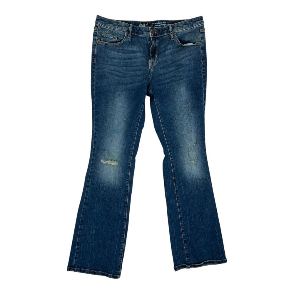 Vintage Mossimo Supply Co Women's Denim Jeans Mid Rise Flare Bootcut Size 10 Y2K